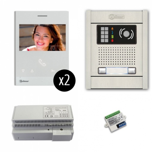 2-Unit Videointercom Kit-Al-Su: Video Intercom System for Apartments