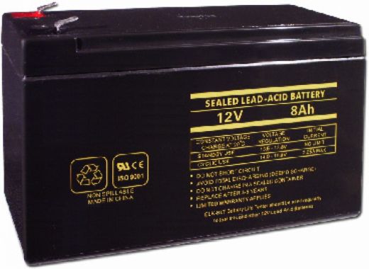 12V DC Rechargeable Battery 8.0 A/H - Ideal for PK124 Battery Charger