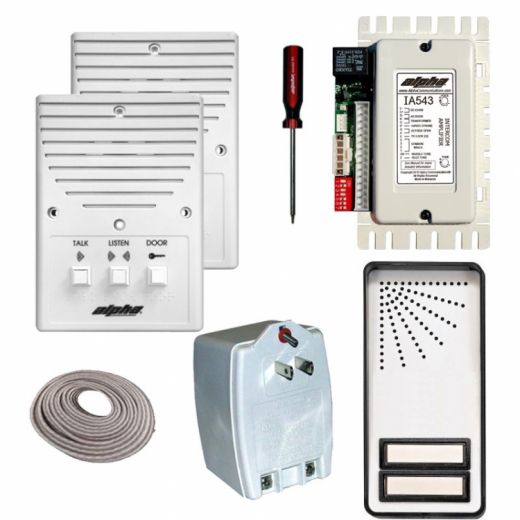 2-Unit Apt. Intercom Kit+Wire - Reliable Intercom Solution for Apartment Buildings