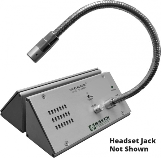 Under-The-Glass Intercom, Counter Mount - Switch Between Hands-Free And Headset Operation