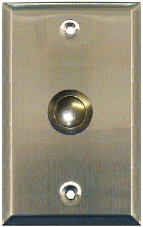 1-Gang Pushbutton Stat-St. St. - Fits Over 1-Gang Electrical Back Box (Flush Or Surface)