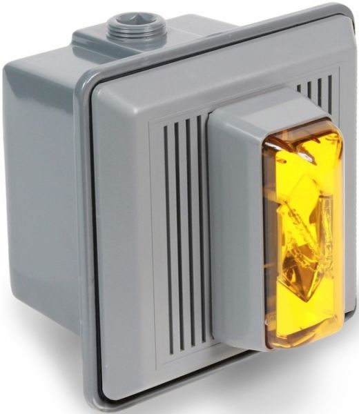 24Vac/Dc Outd Strobe +Horn-Amb - 90 Cd Rated Outdoor Strobe Light