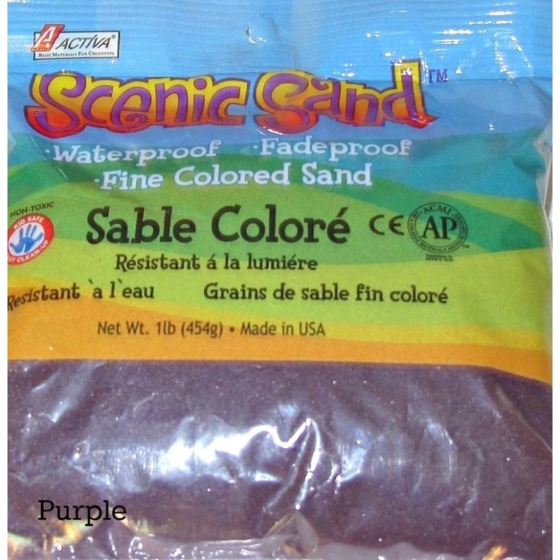 Scenic Sand™ Craft Colored Sand, Purple, 1 Lb (454 G) Bag