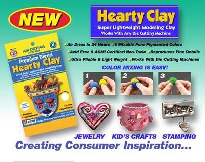 Hearty® Super Lightweight Modeling Clay, White, 1.75 Oz (50 G)