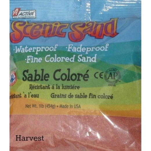 Scenic Sand Craft Colored Sand, Harvest, 1 Lb (454 G) Bag