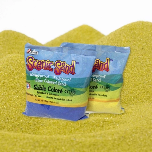 Bright Yellow Scenic Sand Craft Colored Sand - 1 Lb Bag