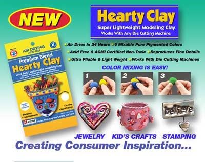 Hearty Super Lightweight Modeling Clay - White, 1.75 Oz (50 G)