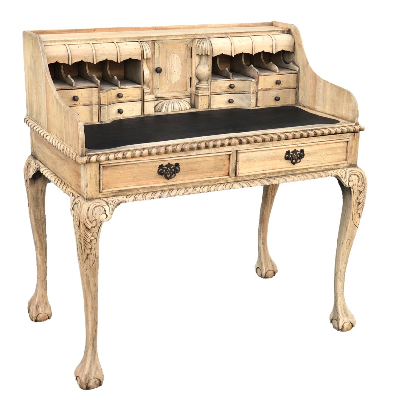 Farmhouse Style Escritoire Desk After Chippendale