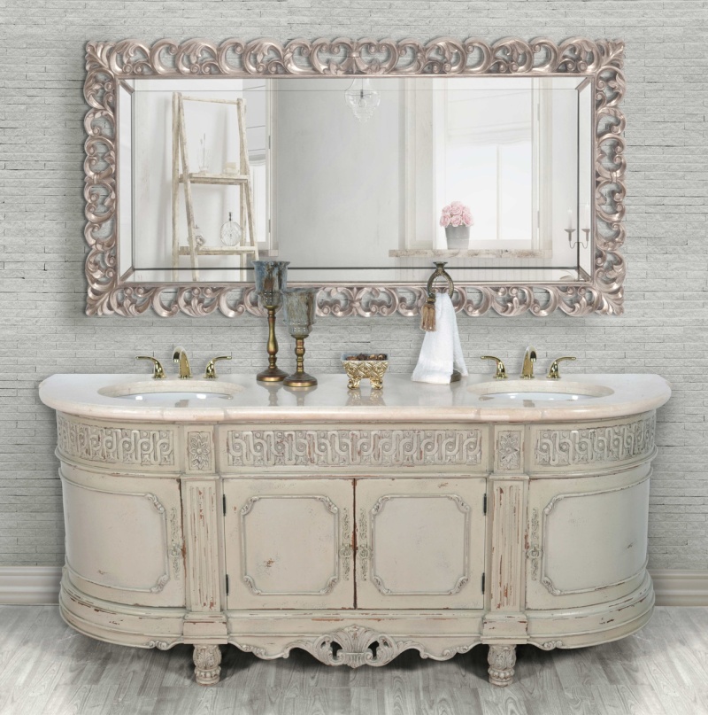 Essex Parchment Double Vanity 84 Inch