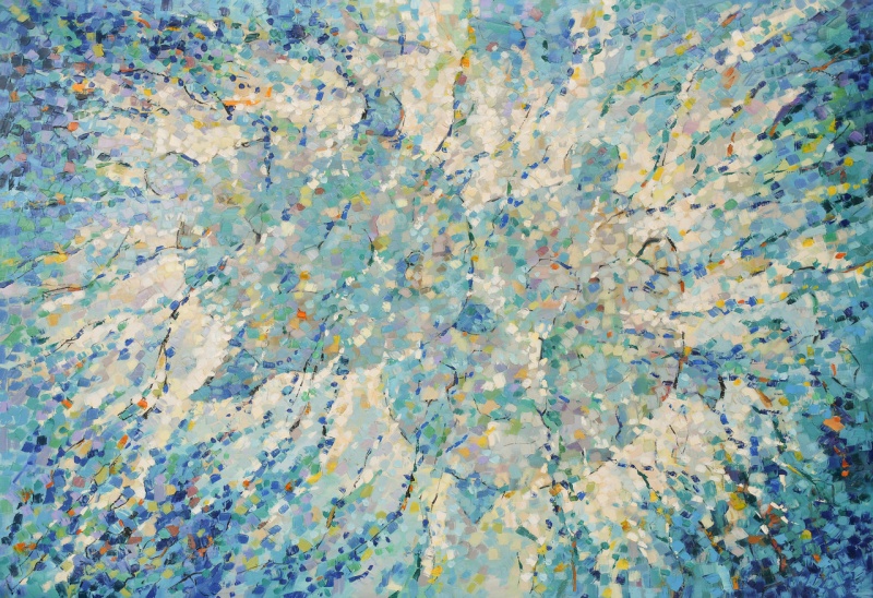 Ocean Blue Abstract Giclee