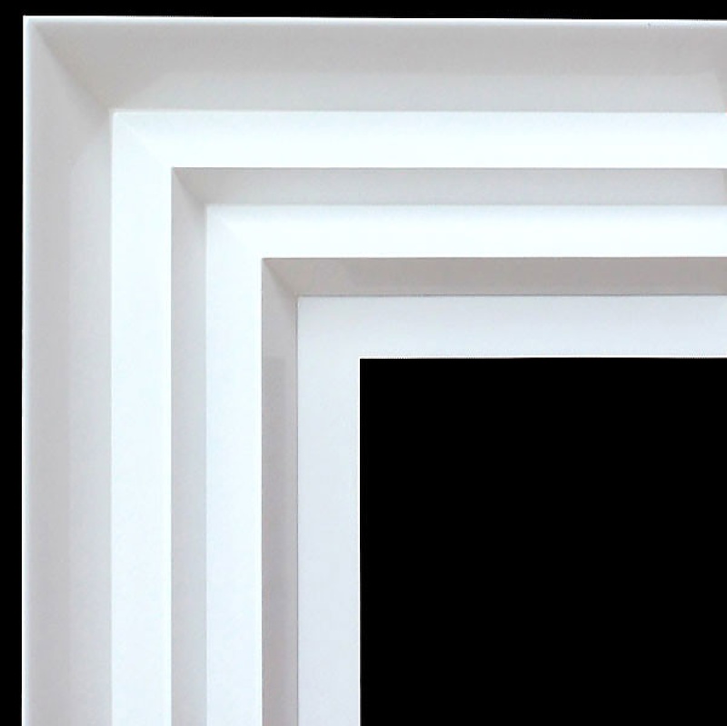 Modern Wave Frame 30X30wht