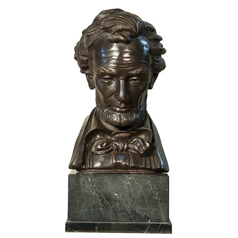 Lincoln Bust On Marble Base