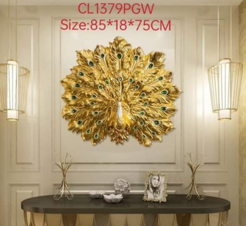 Grand Peacock Wall Decor