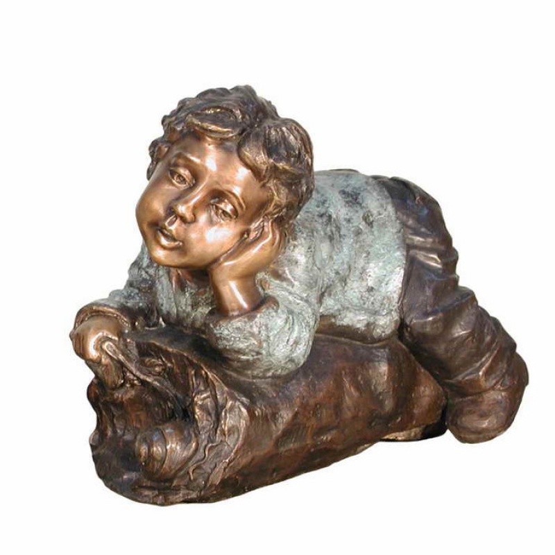 Boy On Log