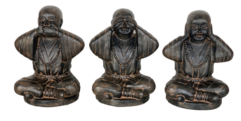 Hear See And Speak No Evil Monk Set Of 3