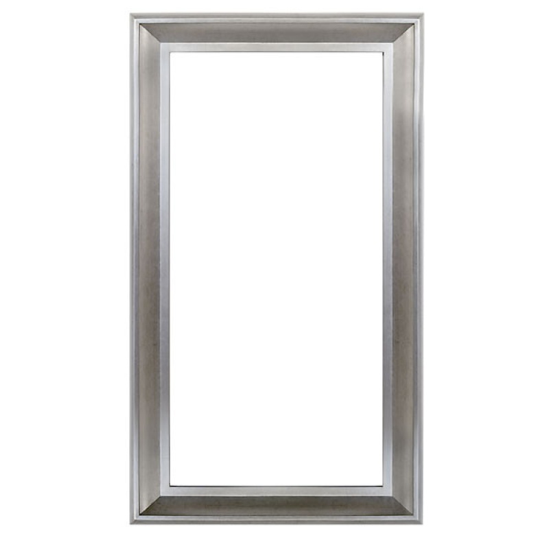 The Sterling Frame 36X72 Silver With Champagne Wash