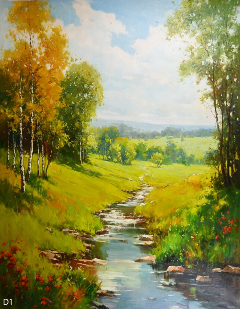 Handpainted Original Oil C36x484379