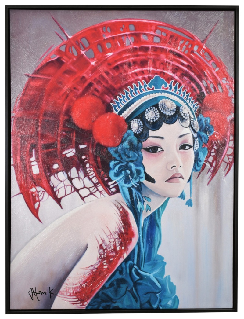 Imperial Concubine With Brown Deep Gallery Frame