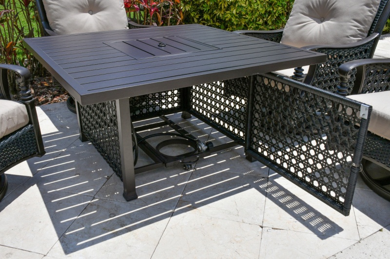 Monterey Fire Pit Swivel Rocker Chat Set 5 (Kit)