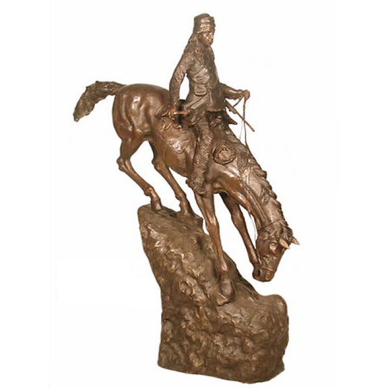 Mountain Man On Marble Base