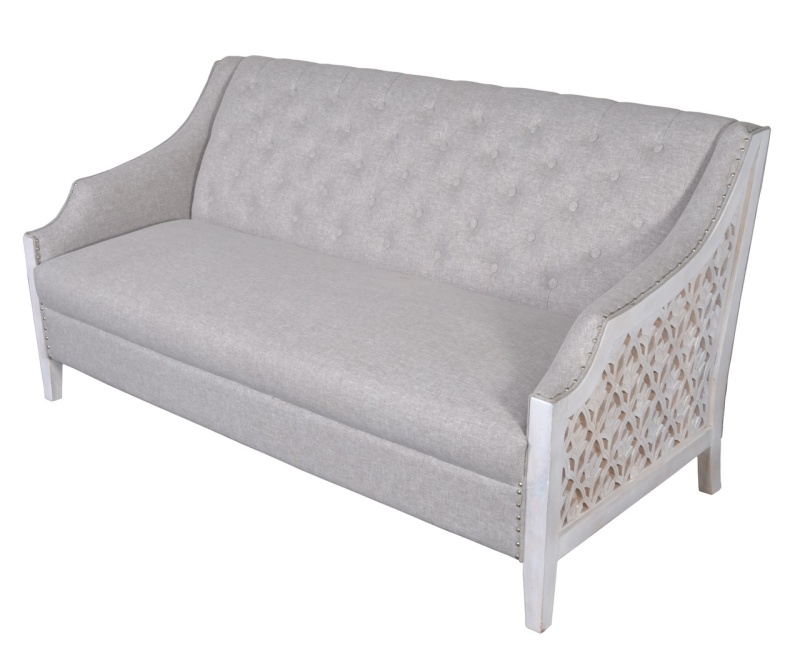 Country Coastal Chalet Sofa 70 Inch