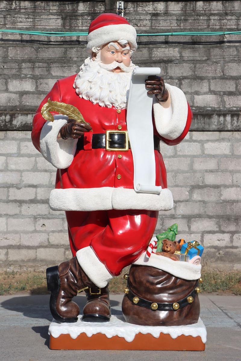 Santas Naughty Or Nice List Statue 9Ft