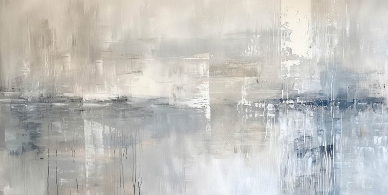 Gray Abstract Giclee Canvas Art