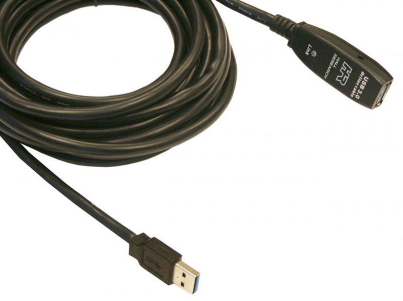 Hall Research Usb 3.0 Active Extension Cable - 16'