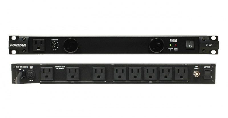 Furman 15A Advanced Power Cond/Lights W/Smp, 9 Outlets, 1Ru, 10Ft Cord