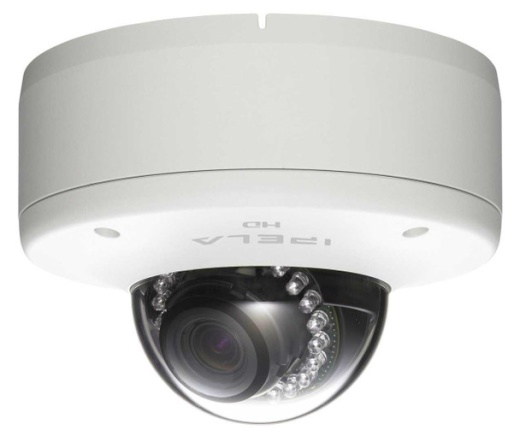 Sony 1080P HD 3 Megapixel Vandal Resistant Minidome IP Camera with IR Illuminator