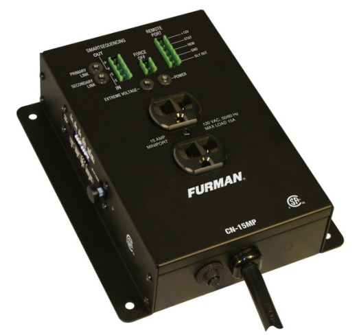 Furman 15A Remote Duplex, EVS, Smart Sequencing, 10Ft Cord