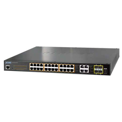 ACTi AFF-PPSW-1101 PLANET GS-4210-24PL4C 24-Port Gigabit 802.3at Managed PoE Switch