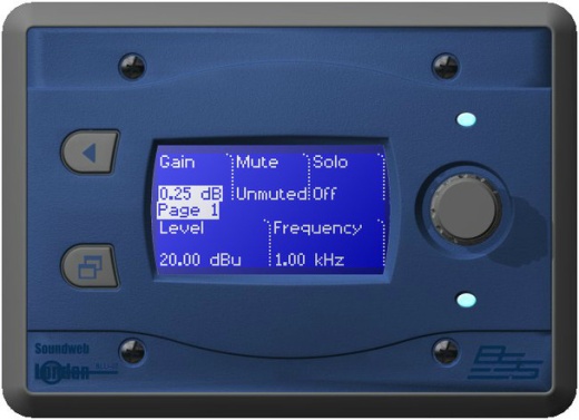BSS Audio Touch Screen Programmable Remote Wall Controller (Blue)