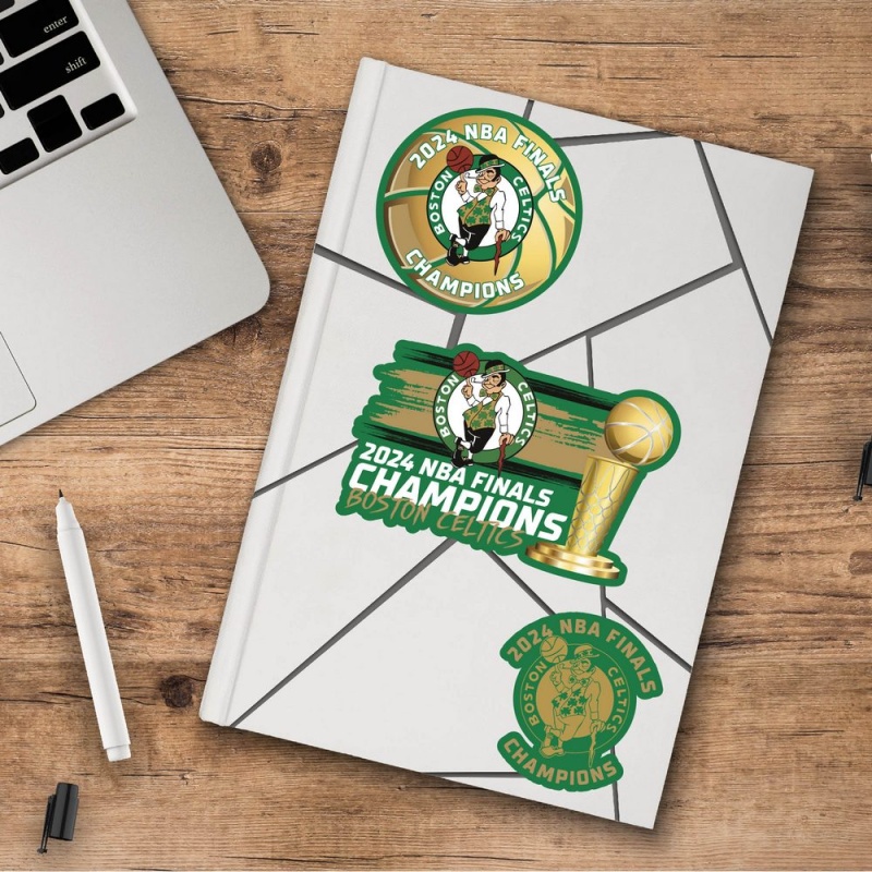 Boston Celtics 2024 Champions 3 Piece Decal Sticker Set