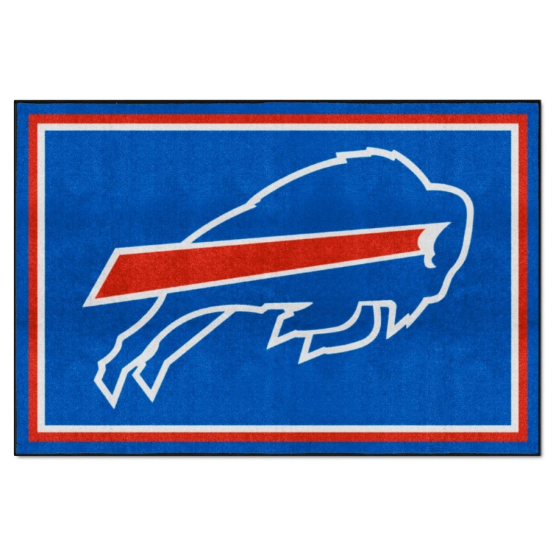 Buffalo Bills 5 Ft. x 8 Ft. Plush Area Rug – Buffalo Primary Logo