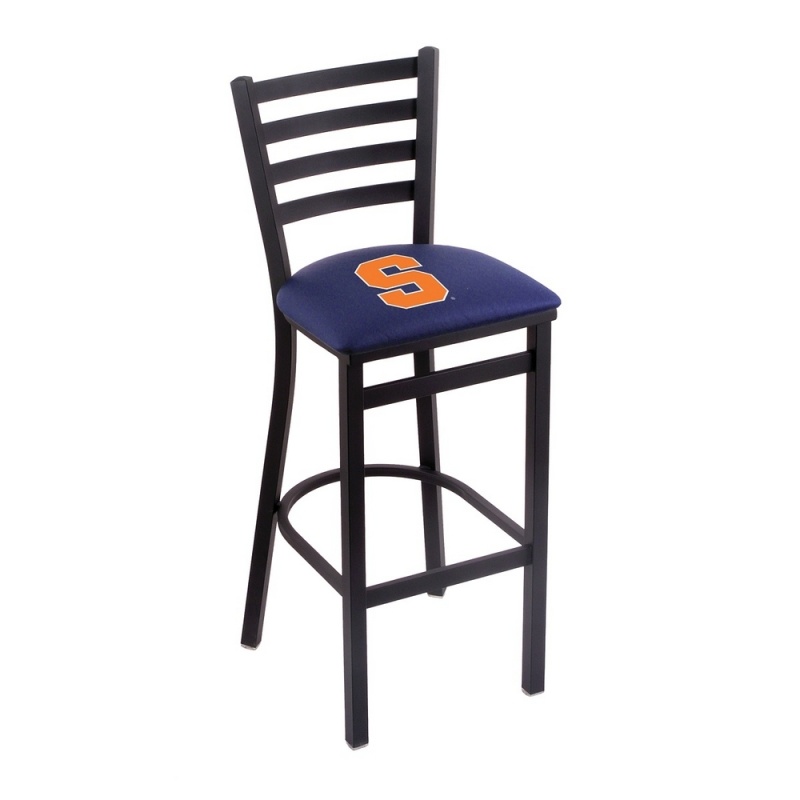 L004 Syracuse 30" Stationary Bar Stool With Black Wrinkle Finish