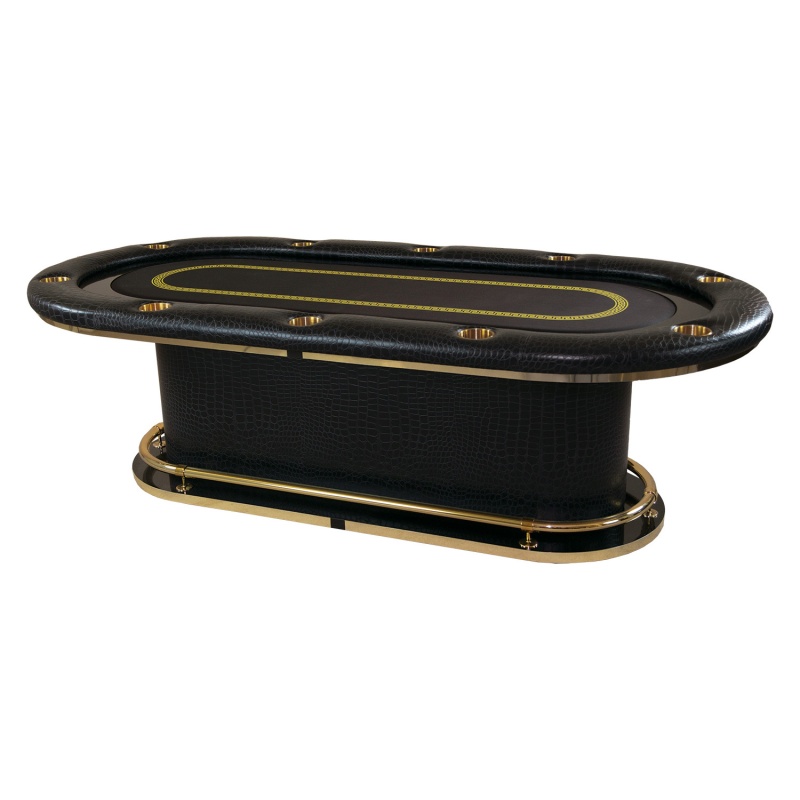 Outback Hold'em Poker Table With Round Pedestal Base