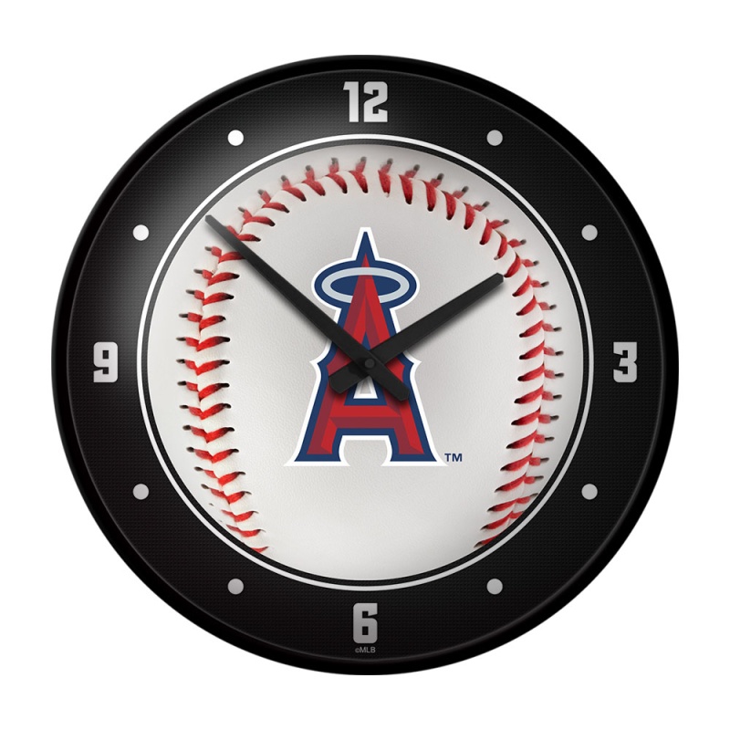 Los Angeles Angels: Baseball - Modern Disc Wall Clock