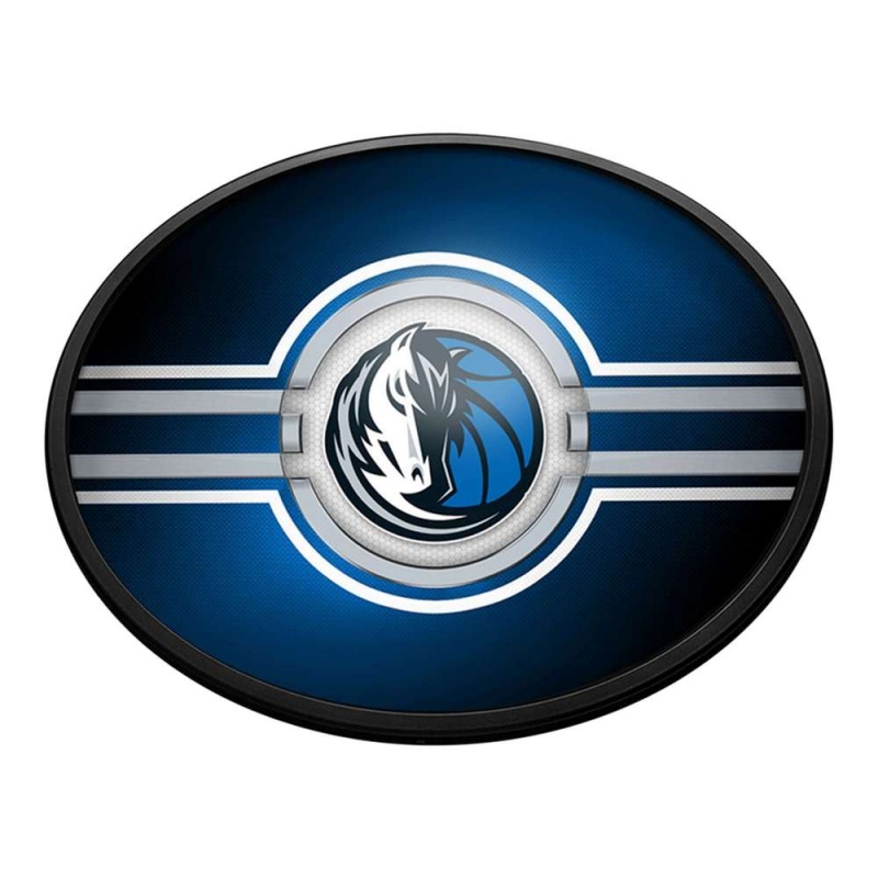 Dallas Mavericks: Oval Slimline Lighted Wall Sign
