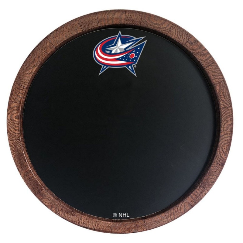 Columbus Blue Jackets: Chalkbaord "Faux" Barrel Top Sign