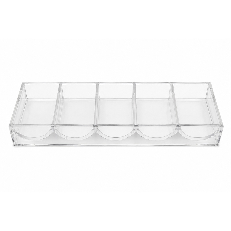 Clear Acrylic Poker Chip Rack Adjustable Fit For 39Mm46mm Chips