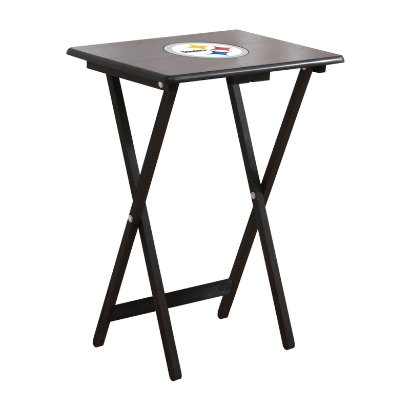 Pittsburgh Steelers 4 Tv Trays With Stand