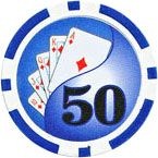Yin Yang Series $50 Poker Chips — 25 per Roll