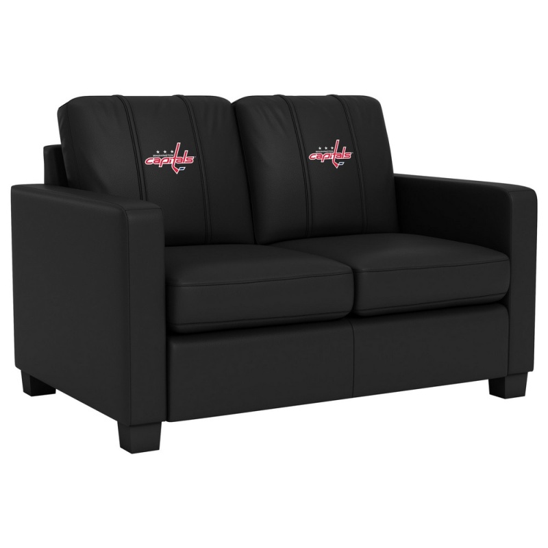 Dyno Stationary Loveseat With Washington Capitals Primary Logo