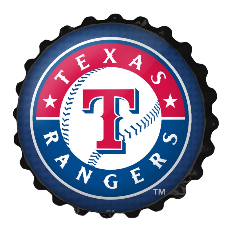Texas Rangers: Bottle Cap Wall Sign
