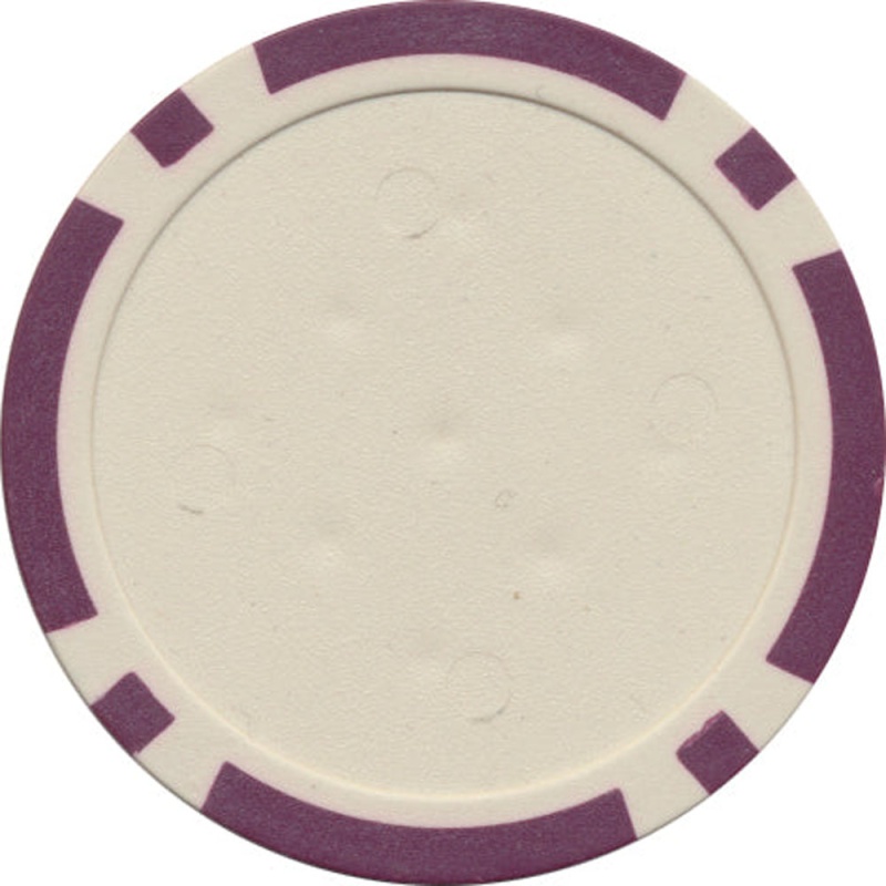 Purple Classic 8 Stripe Poker Chip For Inlays / Roll Of 25 Pcs