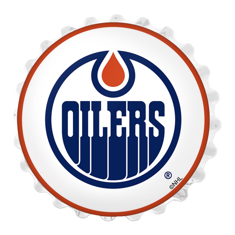 Edmonton Oilers: Bottle Cap Wall Light