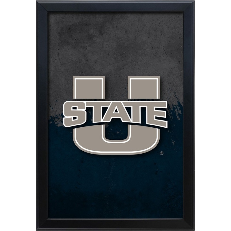 Utah State University 15.75" X 23.5" Led Snap Frame Lightbox By Holland Bar Stool Company
