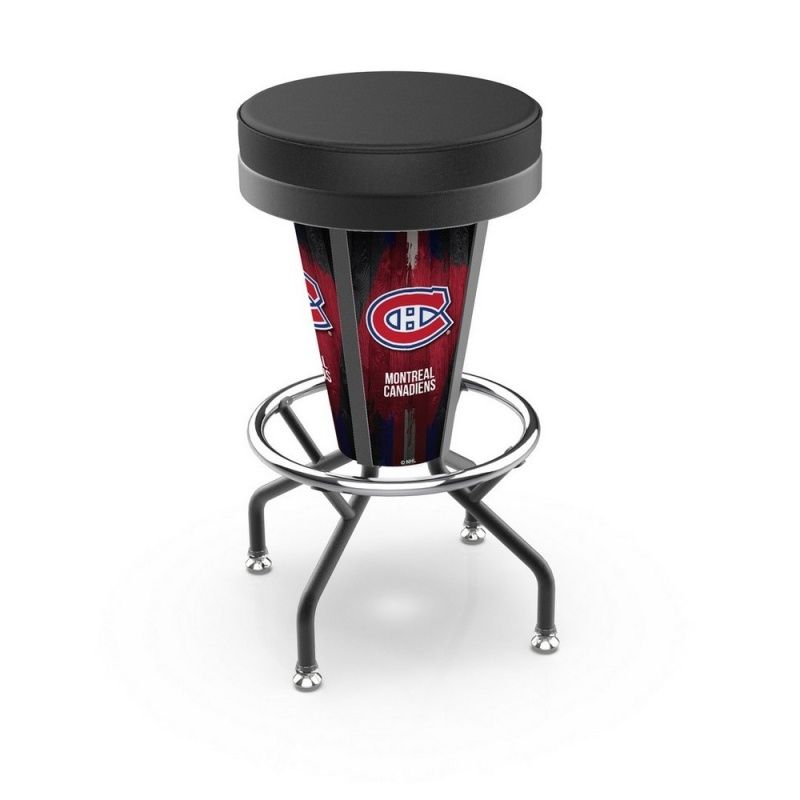 Lighted Montreal Canadiens Swivel Bar Stool By Holland Bar Stool Co
