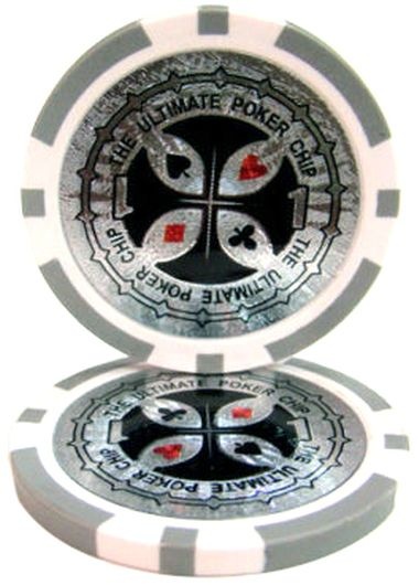 The Ultimate Poker Chip Series 14 Gram - $1 Sold By The Roll 25 Pcs. Per Roll